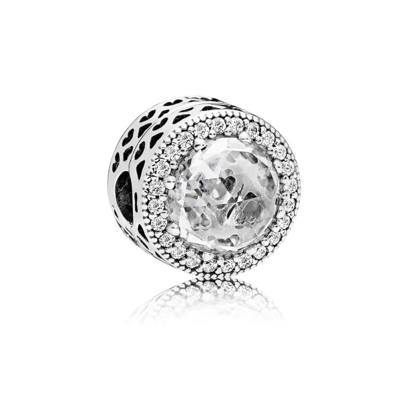 (resim) PANDORA Işıltılı Kalpler Klips Charm - 796239CZ