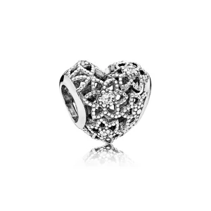 (resim) PANDORA Açan Kalp Kristal CZ Çekici - 796264CZ