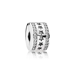(resim) PANDORA Yıldız Formasyon Klips, Şeffaf KZ - 796381CZ