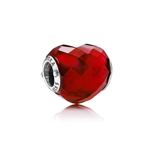 (resim) PANDORA Fuşya Aşkın Şekli Charm, Fuşya Gül Kristal - 796563NFR