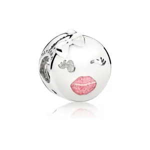 PANDORA Oyunbaz Göz Kırpma Charm, Pembe Emaye - 797028EN161 (resim) PANDORA Oyunbaz Göz Kırpma Charm, Pembe Emaye - 797028EN161
