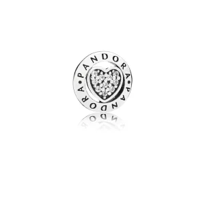 (resim) PANDORA İmza Kalp Küçük Madalyon Charm - 797048CZ