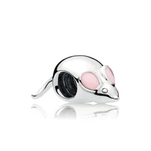 PANDORA Sevimli Fare Charm, Pembe Emaye - 797062EN160 (resim) PANDORA Sevimli Fare Charm, Pembe Emaye - 797062EN160