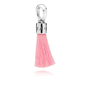 (resim) PANDORA Parlak Pembe Kumaş Püskül Sarkıt Charm - 797212CBP