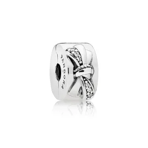 (resim) PANDORA Parlak Kurdeşen Klips, Saydam CZ - 797304CZ