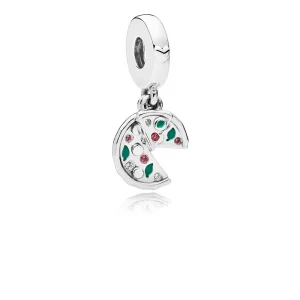 PANDORA Pizza Tutkusu Sarkıt Charm, Yeşil Emaye, Kırmızı Kristal ve Berrak CZ - 797443CZ (resim) PANDORA Pizza Tutkusu Sarkıt Charm, Yeşil Emaye, Kırmızı Kristal ve Berrak CZ - 797443CZ