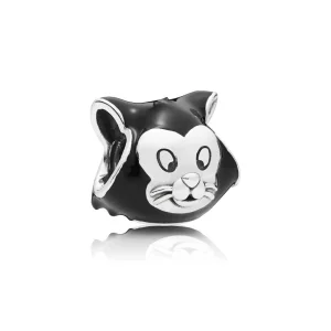 (resim) PANDORA Disney, Figaro Portre Kolye Ucu, Siyah Emaye - 797488EN16