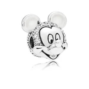PANDORA Disney, Parıltılı Mickey Portre Klips, Berrak CZ - 797495CZ (resim) PANDORA Disney, Parıltılı Mickey Portre Klips, Berrak CZ - 797495CZ