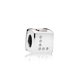 (resim) PANDORA Aşk Zarı Charm, Kırmızı & Saydam CZ - 797811CZR