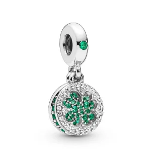 PANDORA Işıltılı Yonca Sarkıt Charm - 797906NRGMX (resim) PANDORA Işıltılı Yonca Sarkıt Charm - 797906NRGMX