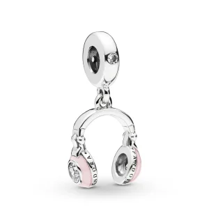 PANDORA Pembe Kulaklık Sarkıt Charm - 797902EN160 (resim) PANDORA Pembe Kulaklık Sarkıt Charm - 797902EN160