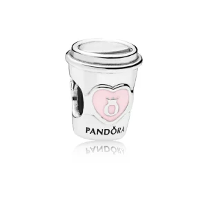 PANDORA Drink To Go Charm, Pembe Emaye - 797185EN160 (resim) PANDORA Drink To Go Charm, Pembe Emaye - 797185EN160