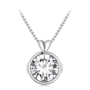 (resim) 1 Karat Moissanite ile Pandora Stil Kolye - MSN013