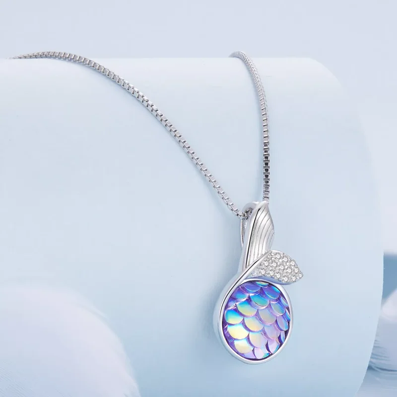 (resim) Fishtail detaylı Pandora tarzı kolye - BSN326 - Görüntüle 2