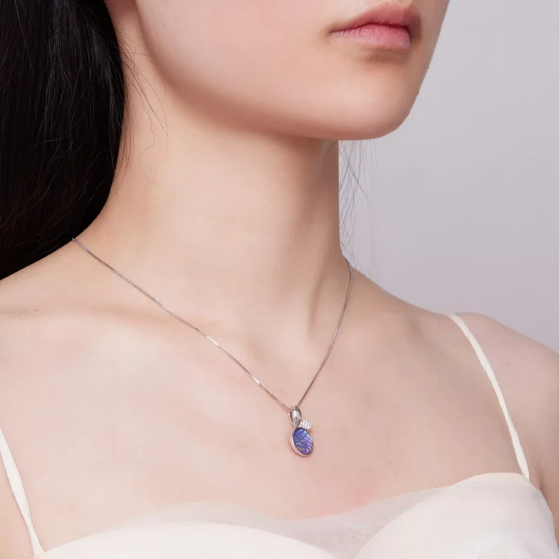(resim) Fishtail detaylı Pandora tarzı kolye - BSN326 - Görüntüle 6