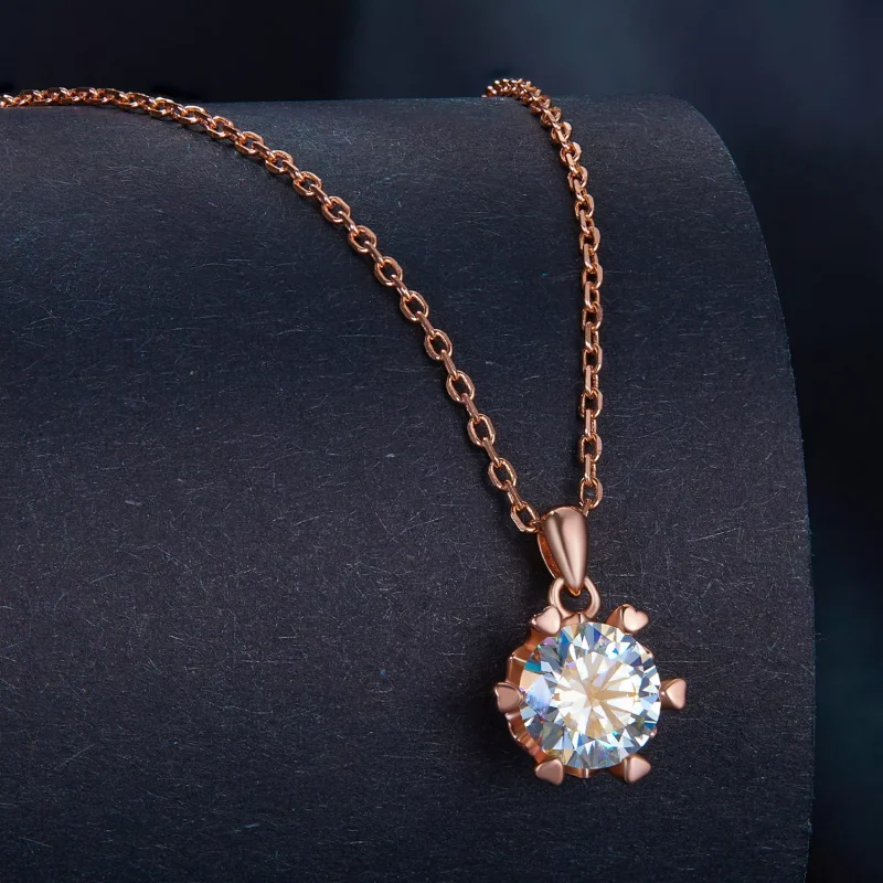 (resim) Lüks Moissanite ile Pandora Stili Kolye - MSN006-C - Görüntüle 2
