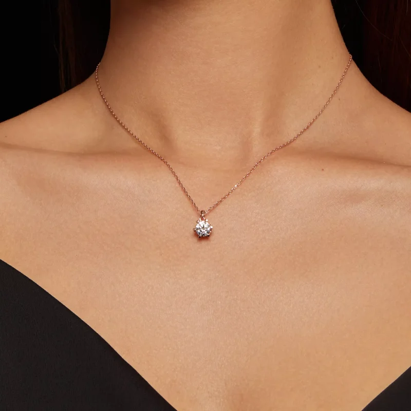 (resim) Lüks Moissanite ile Pandora Stili Kolye - MSN006-C - Görüntüle 7