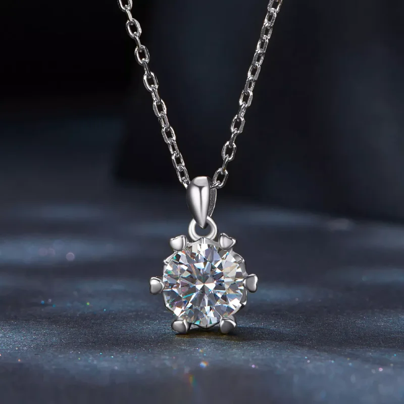 (resim) Lüks Moissanite ile Pandora Tarzı Kolye - MSN006-A - Görüntüle 3