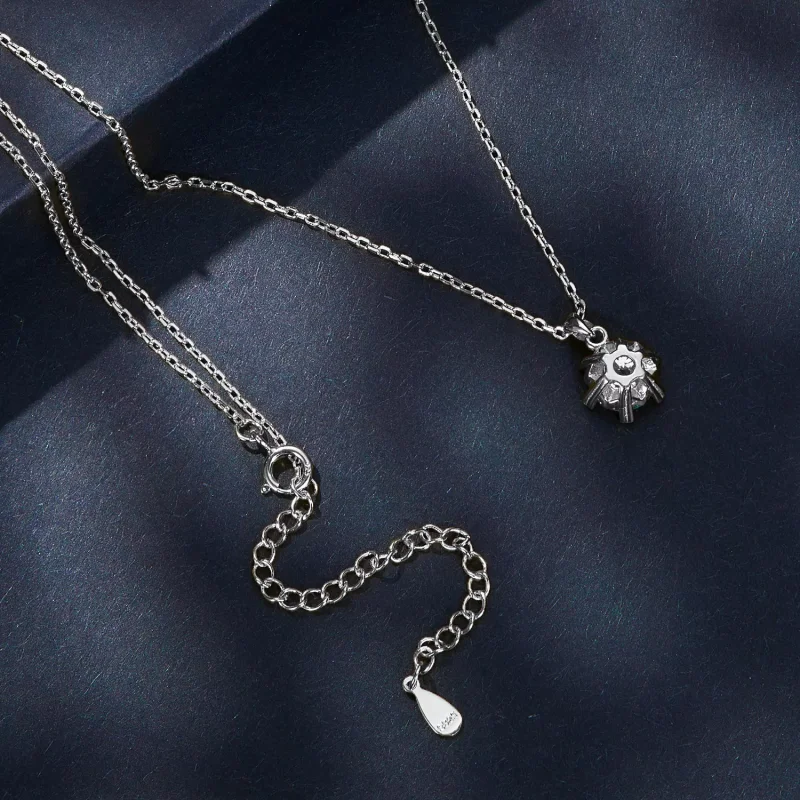 (resim) Lüks Moissanite ile Pandora Tarzı Kolye - MSN006-A - Görüntüle 4