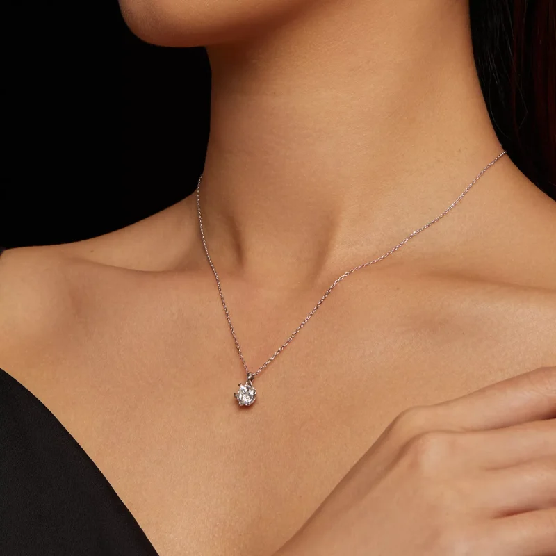(resim) Lüks Moissanite ile Pandora Tarzı Kolye - MSN006-A - Görüntüle 7