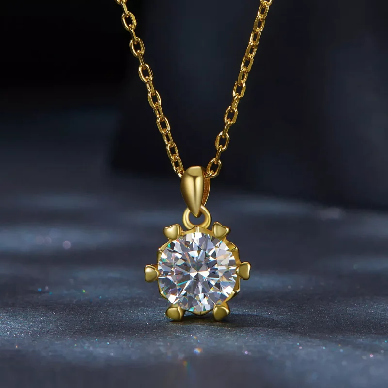 (resim) Lüks Moissanite ile Pandora Tarzı Kolye - MSN006-B - Görüntüle 3