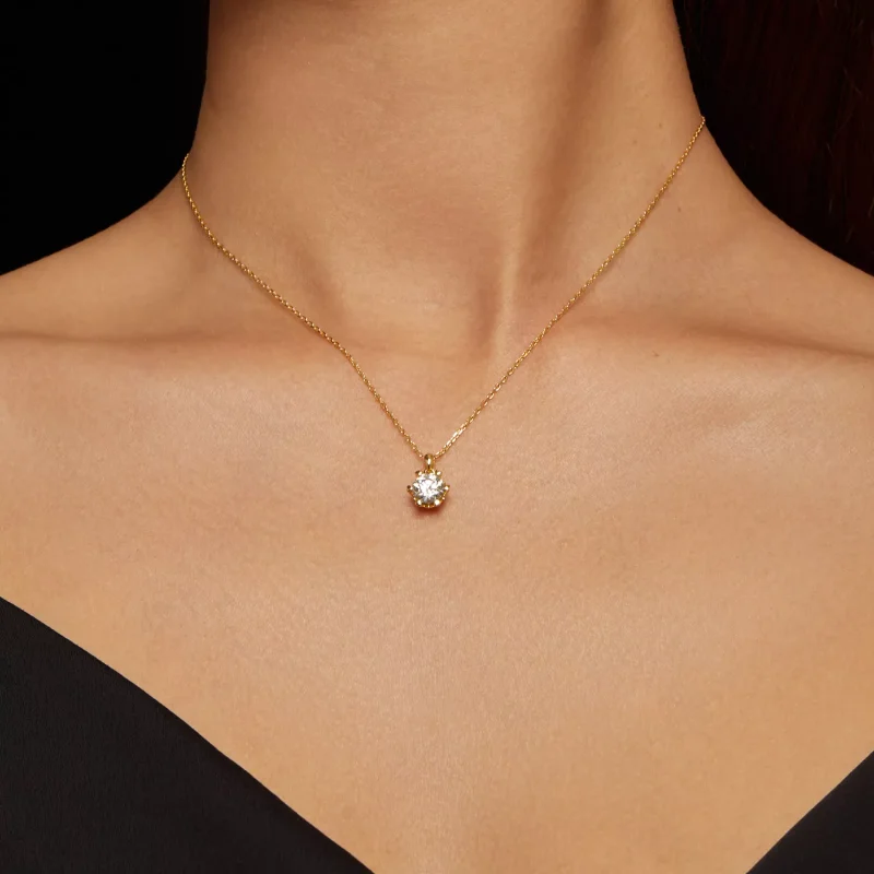(resim) Lüks Moissanite ile Pandora Tarzı Kolye - MSN006-B - Görüntüle 7