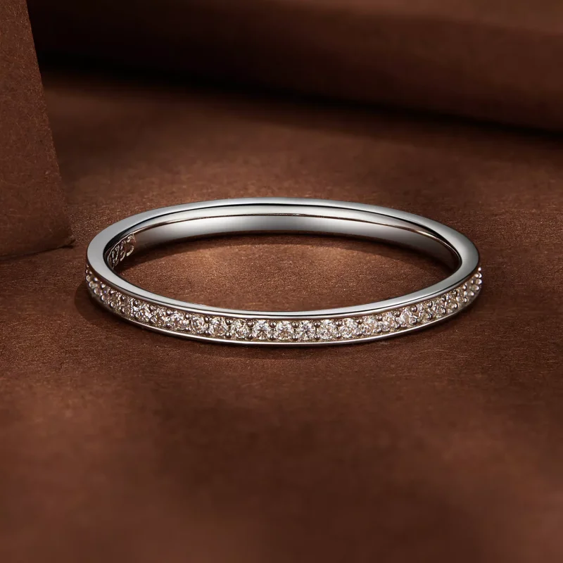 (resim) Pandora Stil Pave Moissanite Yüzük - MSR030 - Görüntüle 3