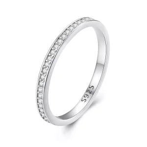 (resim) Pandora Stil Pave Moissanite Yüzük - MSR030