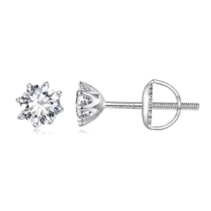 (resim) Pandora Stili 0.5 Karat Moissanite Halka Küpeler - MSE019-S