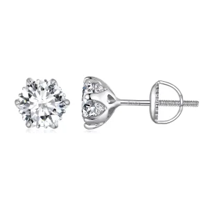 (resim) Pandora Stili 1 Karat Moissanite Küpe - MSE020-L