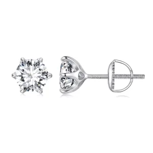 (resim) Pandora Stili 1 Karat Moissanite Küpe - MSE021-S