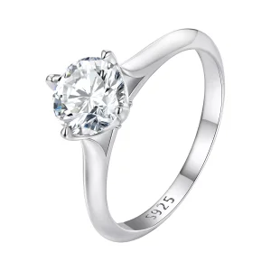 (resim) Pandora Stili 1 Karat Moissanite Nişan Yüzüğü - MSR033