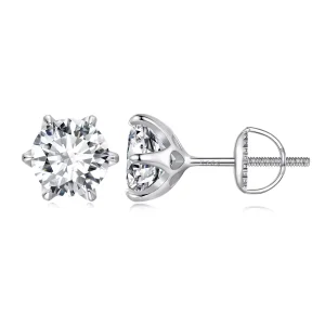 (resim) Pandora Stili 2 Karat Moissanite Küpe - MSE021-L