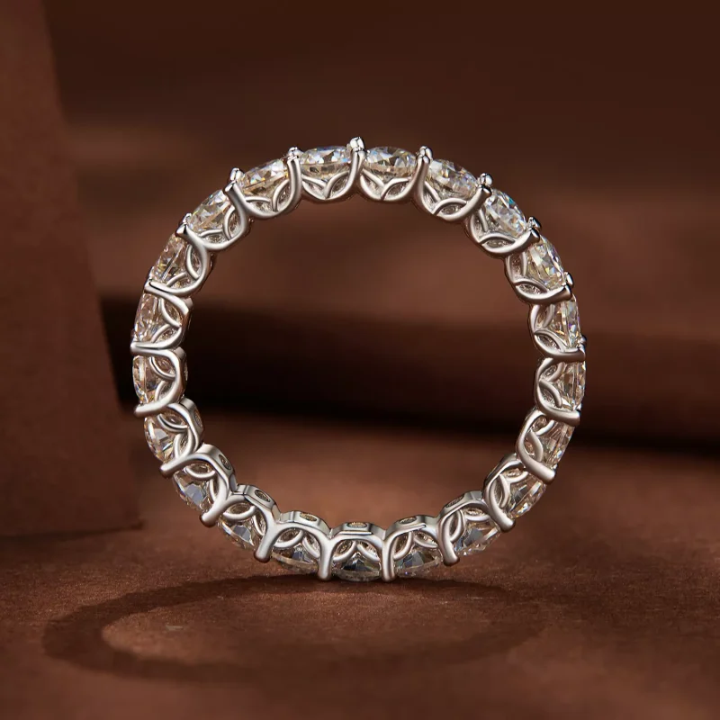 (resim) Pandora stili İnce Moissanite Yüzük - MSR029 - Görüntüle 4
