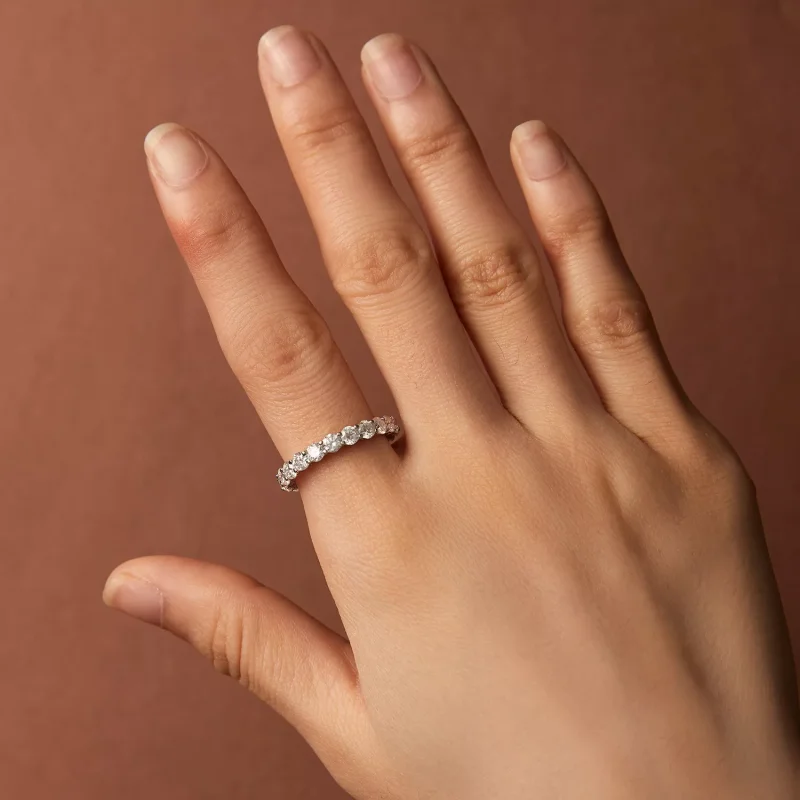 (resim) Pandora stili İnce Moissanite Yüzük - MSR029 - Görüntüle 6