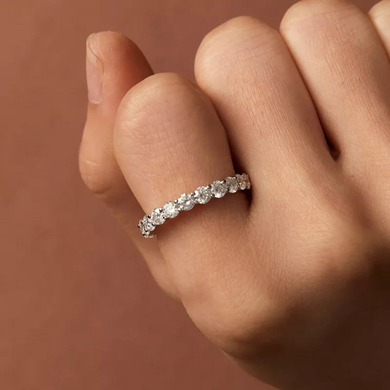 (resim) Pandora stili İnce Moissanite Yüzük - MSR029 - Görüntüle 7