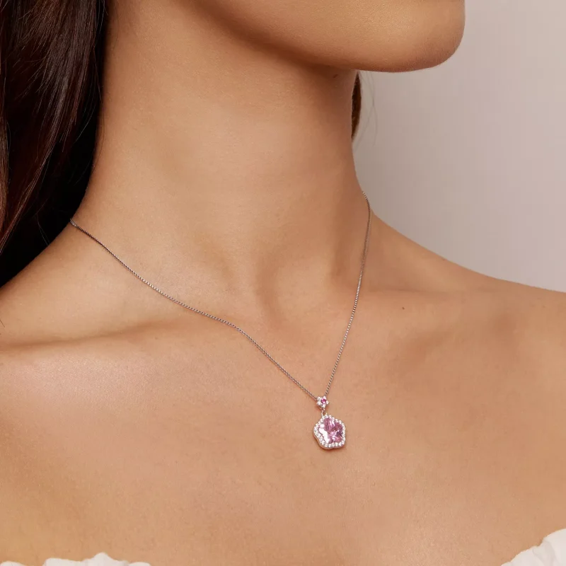 (resim) Pandora Stili Küçük Çiçekli Kolye - BSN329 - Görüntüle 5
