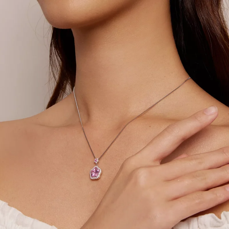 (resim) Pandora Stili Küçük Çiçekli Kolye - BSN329 - Görüntüle 7