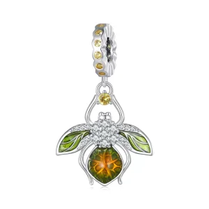 (resim) Pandora Stili Limon Arı Kolye Küpe - BSC882