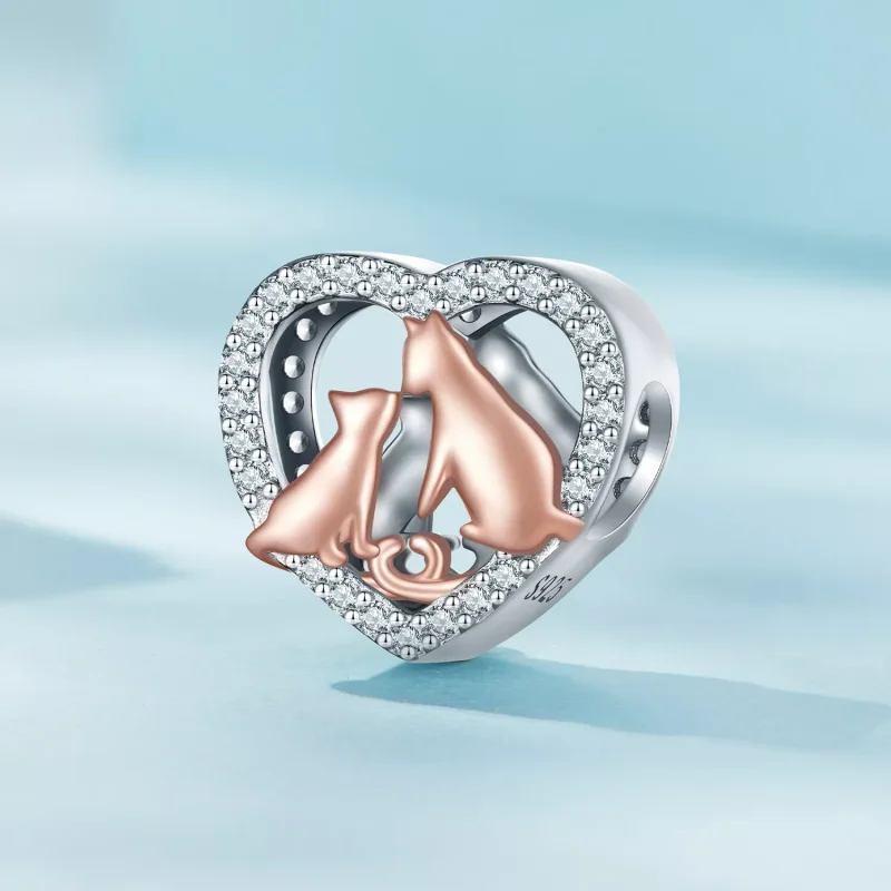 (resim) Pandora Stili Öp Kedi Charm - SCC2517 - Görüntüle 2
