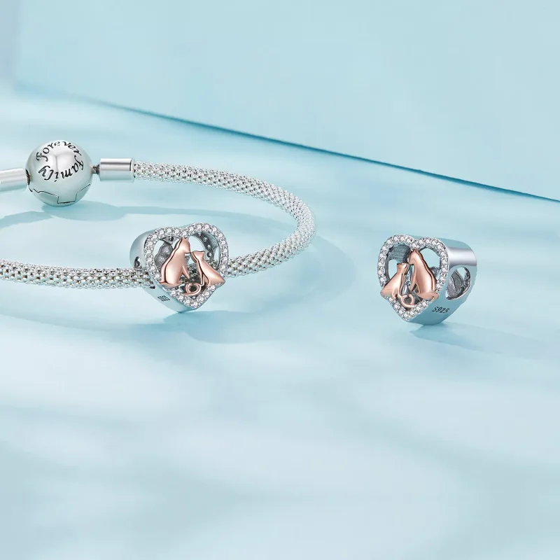 (resim) Pandora Stili Öp Kedi Charm - SCC2517 - Görüntüle 4