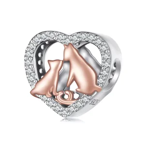 (resim) Pandora Stili Öp Kedi Charm - SCC2517