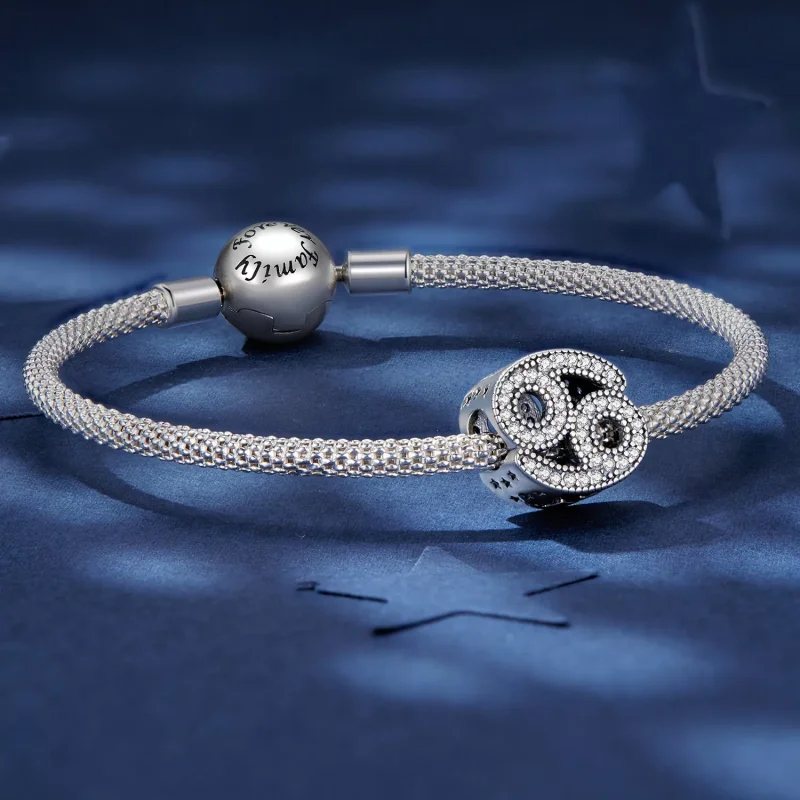 (resim) Pandora Stilinde Yengeç Şanslı Burç Künyesi - SCC2516-4 - Görüntüle 5