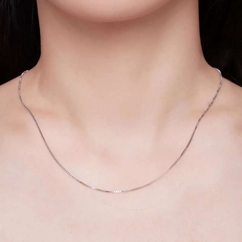(resim) Pandora tarzı 0.8 Boxchain Basics Zincir Kolye - SCA024 - Görüntüle 4