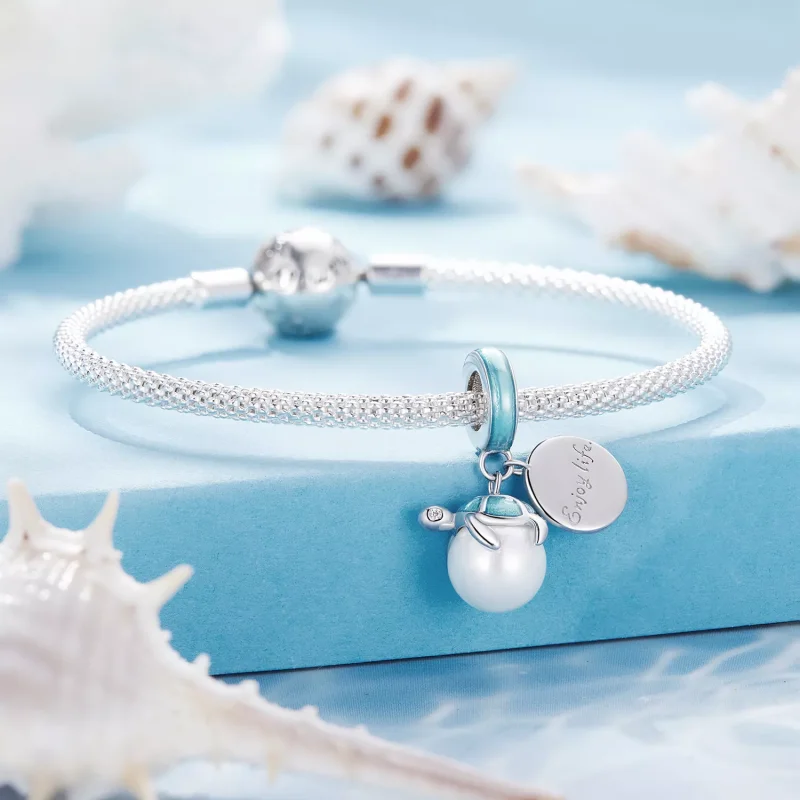 (resim) Pandora Tarzı Deniz Kaplumbağalarının Keyfini Çıkarın Kolye Aksesuarı - SCC2506 - Görüntüle 3