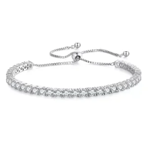 (resim) Pandora tarzında ince Moissanite Bileklik - MSB005