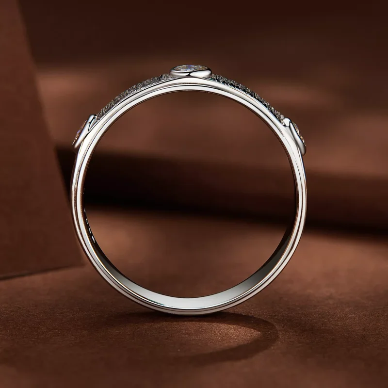 (resim) Pandora tarzında Zarif Moissanite Erkek Yüzük - MSR032 - Görüntüle 4