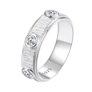 (resim) Pandora tarzında Zarif Moissanite Erkek Yüzük - MSR032