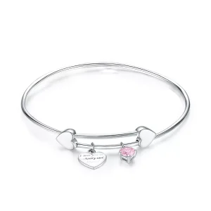 (resim) Pandora tarzı aşk vaadi Bangle Bileklik - SCB124
