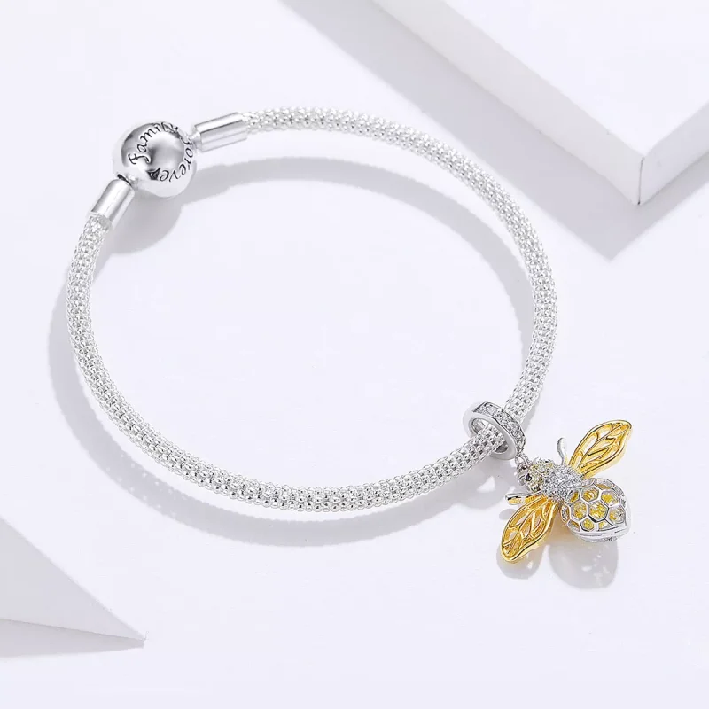 (resim) Pandora tarzı bal arısı Bangle Bileklik - SCB830 - Görüntüle 3